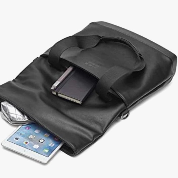 Moleskine Black Foldover Tote NWT - Picture 4 of 7